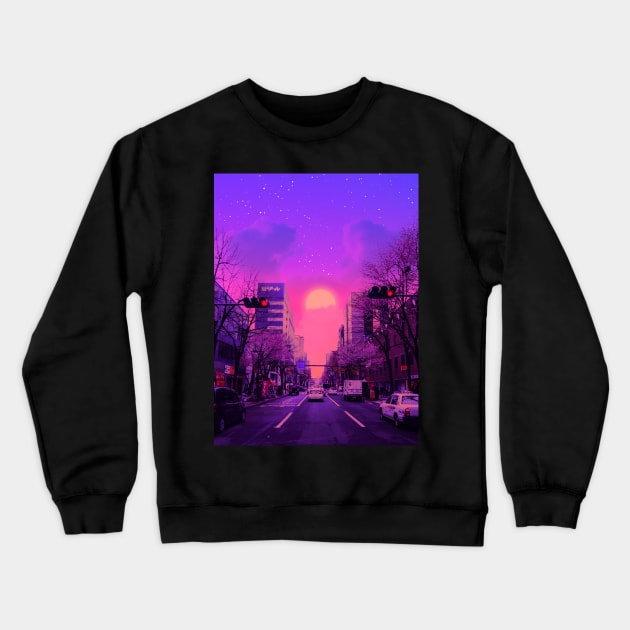 City Paint Crewneck Sweatshirt by funglazie